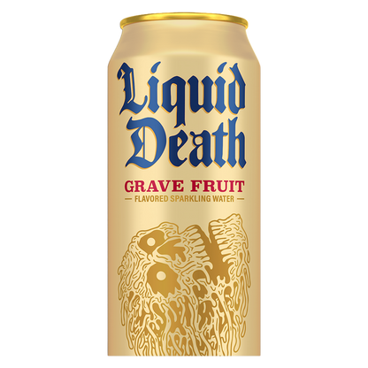 Liquid Death Grave Fruit Sparkling Water 8pk 19.2oz King Size Can- XL