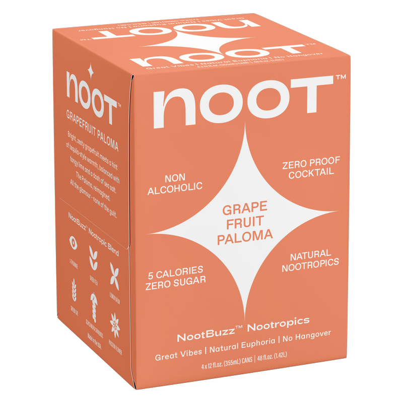 Noot Grapefruit Paloma Non-Alcoholic Cocktail 4pk 12oz Can