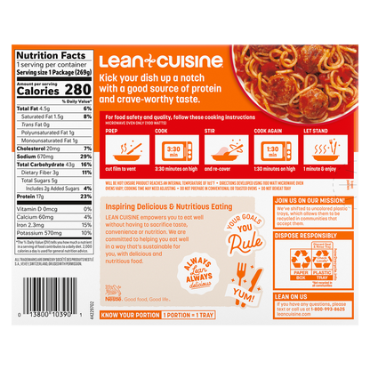 Lean Cuisine Spaghetti & Meatballs 9.5oz