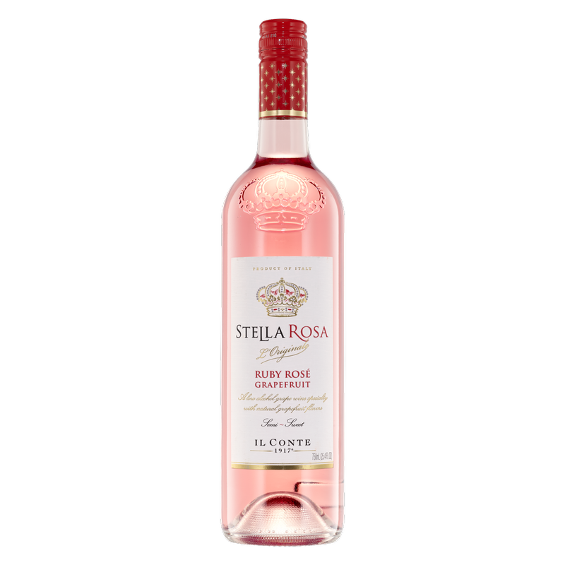 Stella Rosa Ruby Rose Grapefruit Semi-Sweet Rose Wine 750 ml