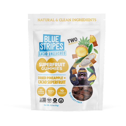 Blue Stripes Dried Cacao Fruit, 3 oz