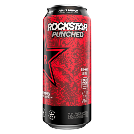 Rockstar Punched Fruit Punch 16oz Can