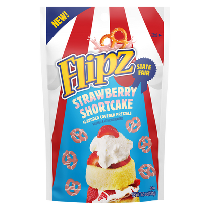 Flipz State Fair Strawberry Shortcake Covered Pretzels 6.5oz