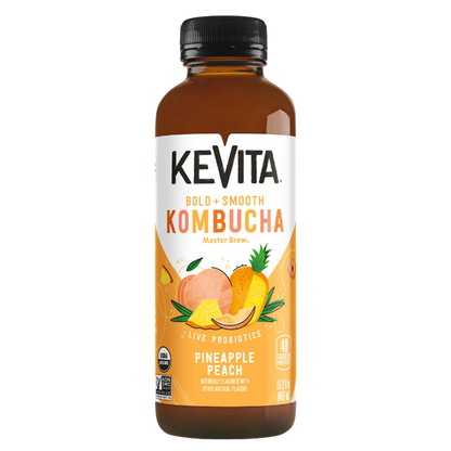 Kevita Pineapple Peach Kombucha 15.2oz Btl