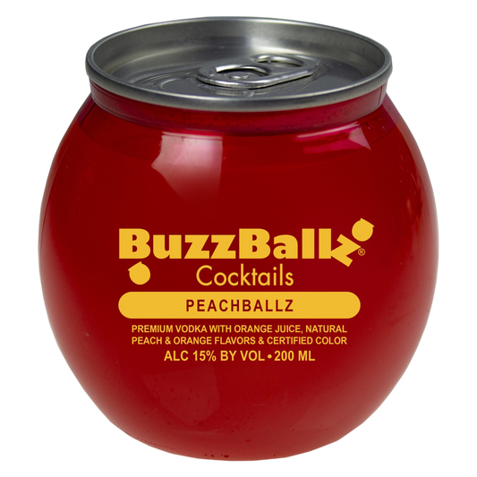 BuzzBallz Cocktails Peachballz 200ml(30 Proof)