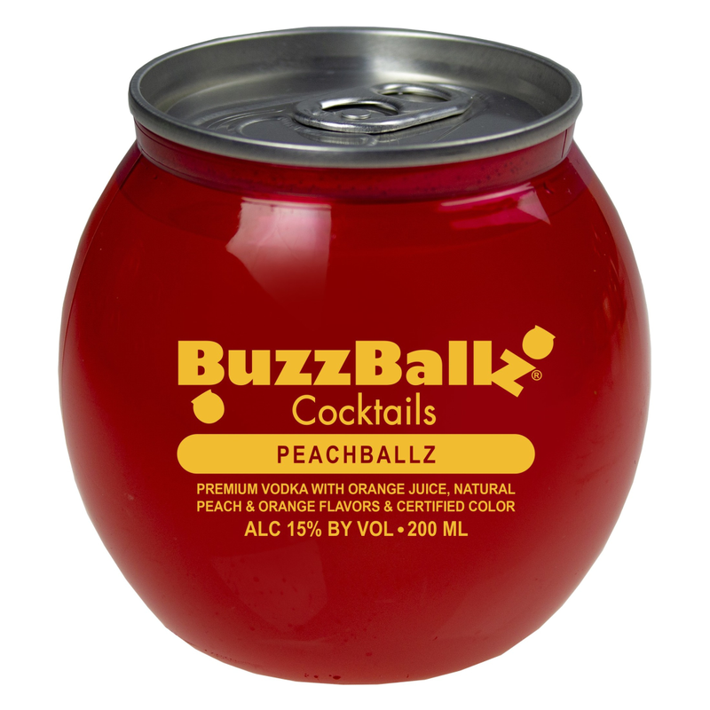 BuzzBallz Cocktails Peachballz 200ml(30 Proof)