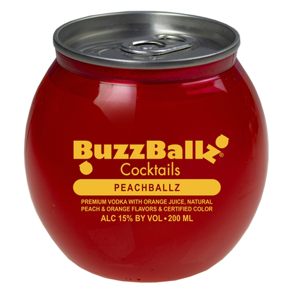 BuzzBallz Cocktails Peachballz 200ml(30 Proof)
