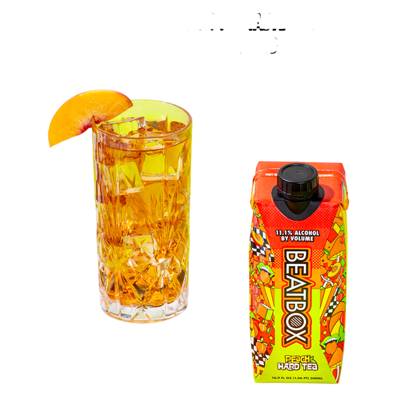 Beatbox Peach Hard Tea 500ml 11.1% ABV Wine-Based