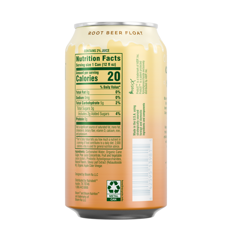 Bloom Pop Root Beer Float 12oz Can