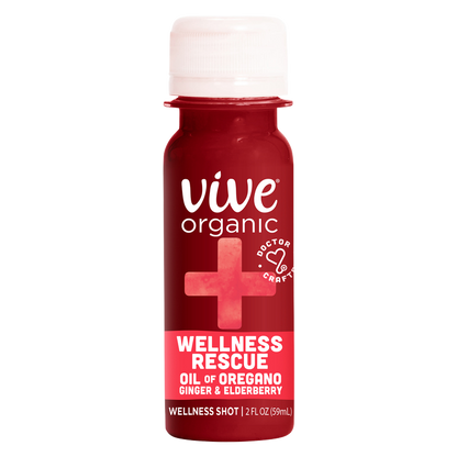 Vive Organic Wellness Rescue Shot Oil of Oregano & Ginger 2oz Btl
