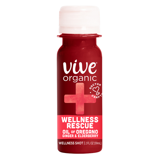 Vive Organic Wellness Rescue Shot Oil of Oregano & Ginger 2oz Btl