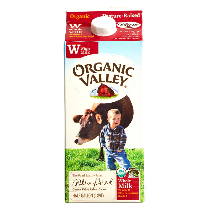 Organic Valley Whole Milk 1/2 Gallon