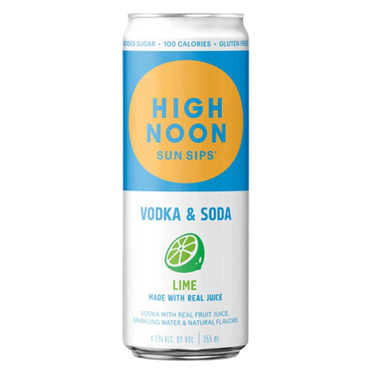 High Noon Lime Vodka Hard Seltzer 4pk 12oz Cans 4.5% ABV