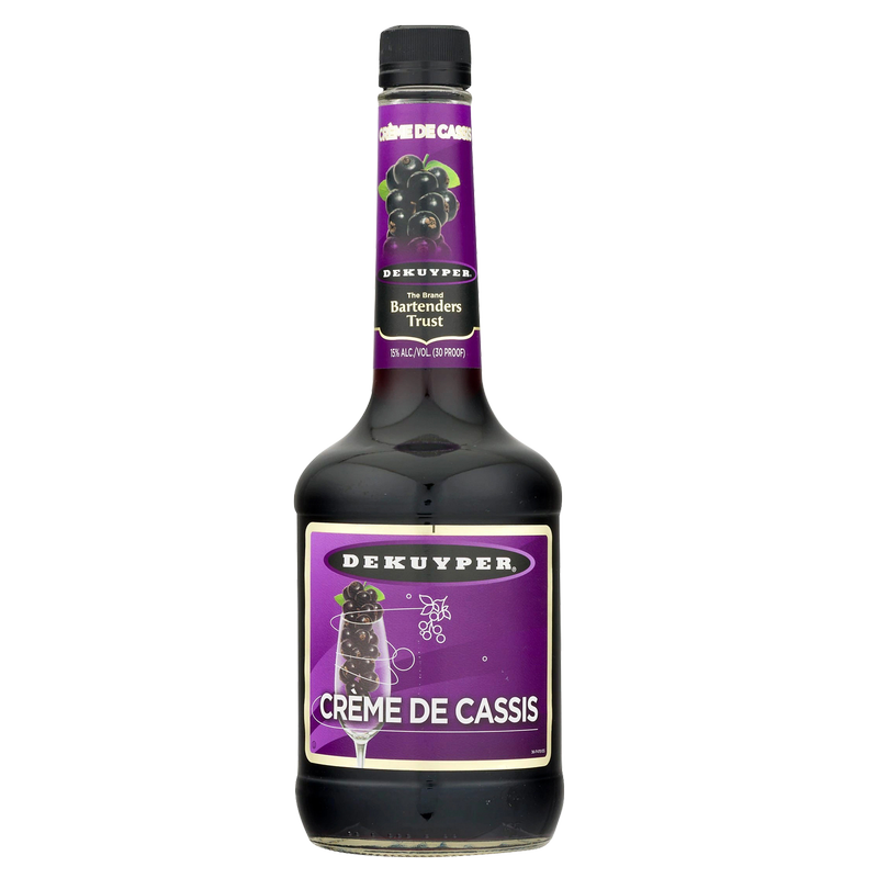 Dekuyper Creme De Cassis Liqueur 750ml (30 Proof)