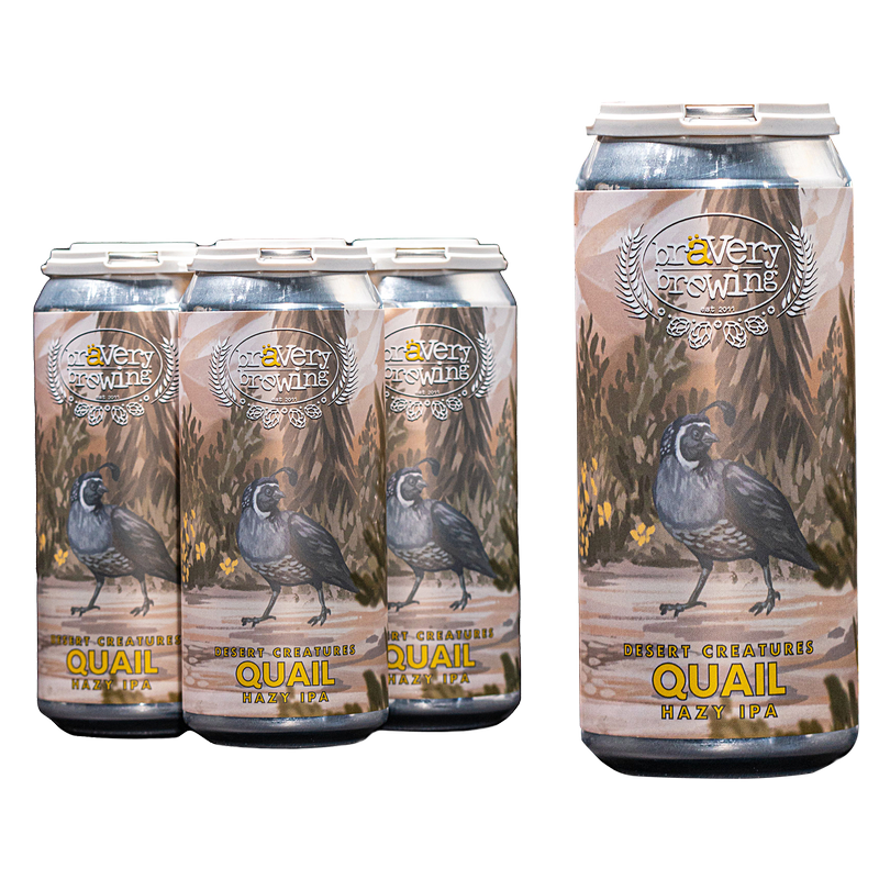 Bravery Brewing Desert Creatures Series - Quail Hazy IPA 4pk 16oz Cans