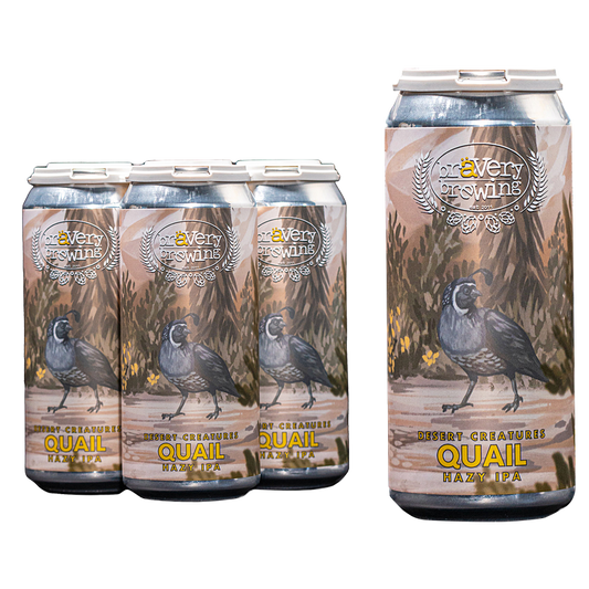 Bravery Brewing Desert Creatures Series - Quail Hazy IPA 4pk 16oz Cans