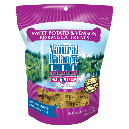Natural Balance Limited Ingredient Diets Venison & Sweet Potato Dog Treats 8oz