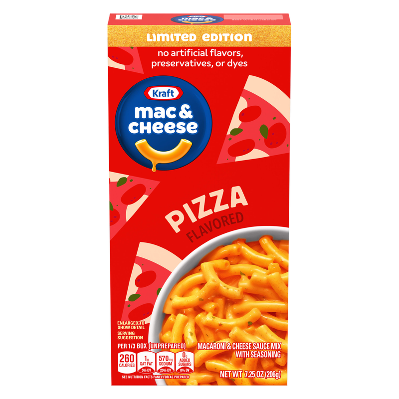 Kraft Pizza Flavored Mac & Cheese 7.25oz