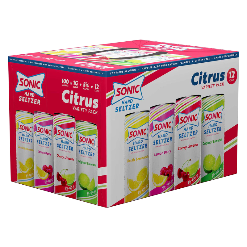 Sonic Citrus Mix Hard Seltzer 12pk 12oz Can 5.0% ABV