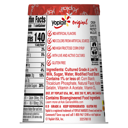 Yoplait Original French Vanilla Yogurt - 6oz