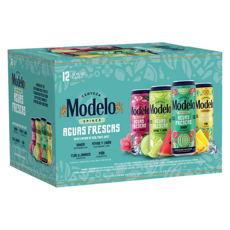 Modelo Spiked Aguas Frescas Variety Pack 12pk 12oz Can 4.5% ABV