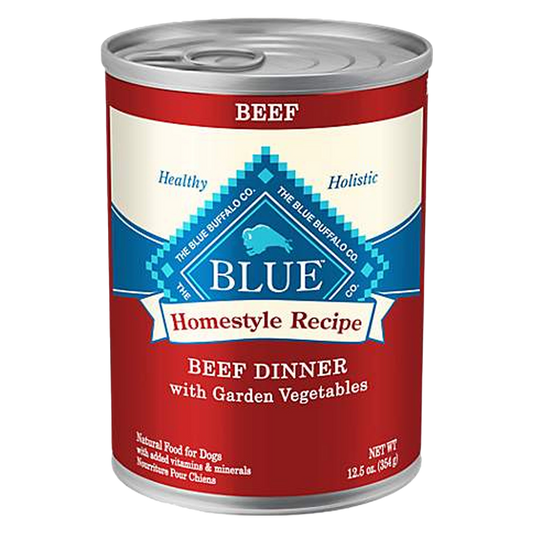 Blue Buffalo Homestyle Recipe Beef Dog Food 12.5oz