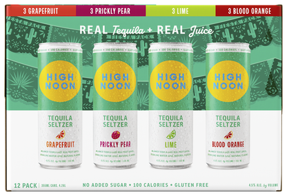 High Noon Fiesta Tequila Variety Pack 12pk 12oz  Cans