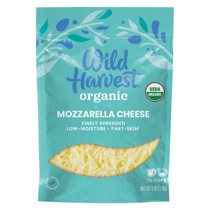 Wild Harvest Organic Shredded Mozzarella Cheese - 6oz