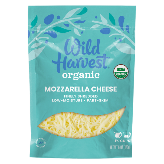Wild Harvest Organic Shredded Mozzarella Cheese - 6oz