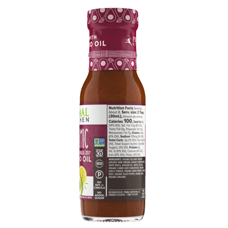 Primal Kitchen Balsamic Vinaigrette & Marinade with Avocado Oil 8oz