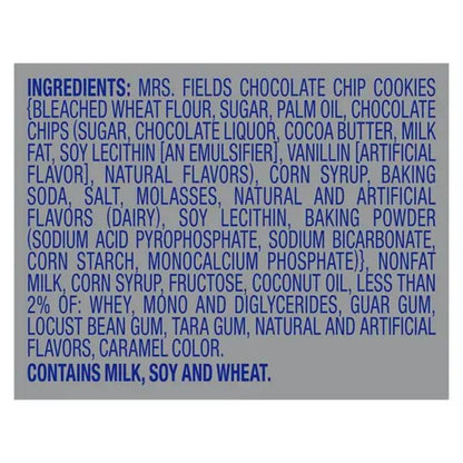 Klondike Mrs. Fields Cookie Ice Cream Sandwich, 4ct.