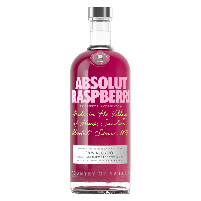 Absolut Raspberri Vodka 1L (76 proof)