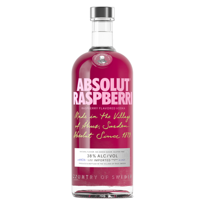 Absolut Raspberri Vodka 1L (76 proof)