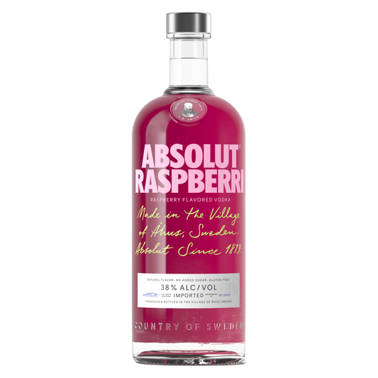 Absolut Raspberri Vodka 1L (76 proof)