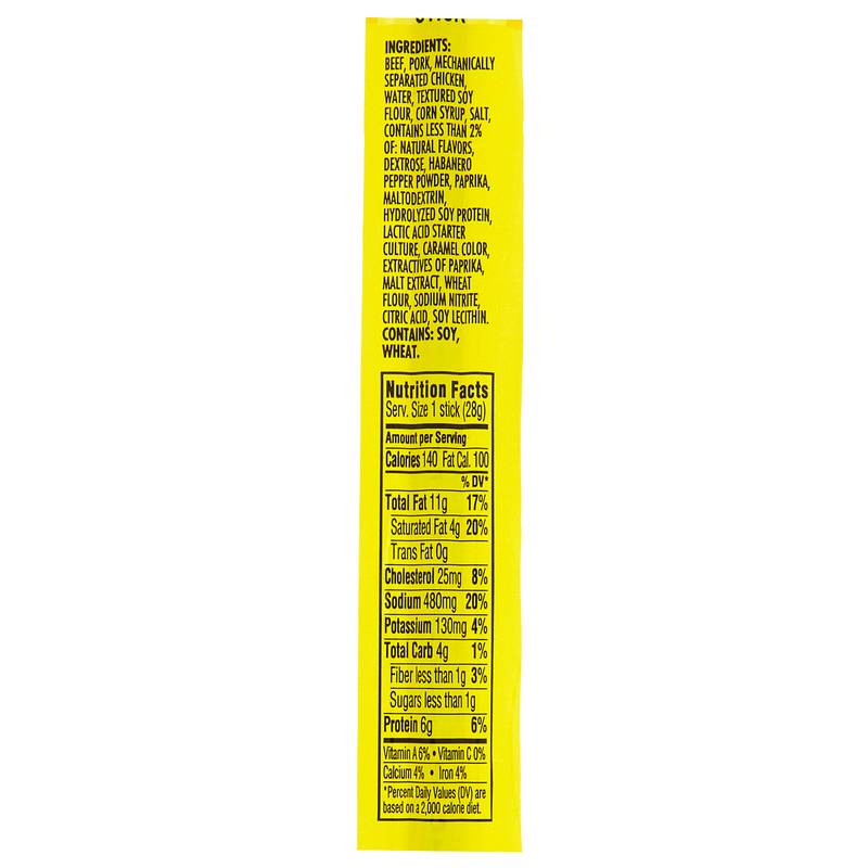 Slim Jim Habanero Giant Smoked Snack Stick 0.97oz