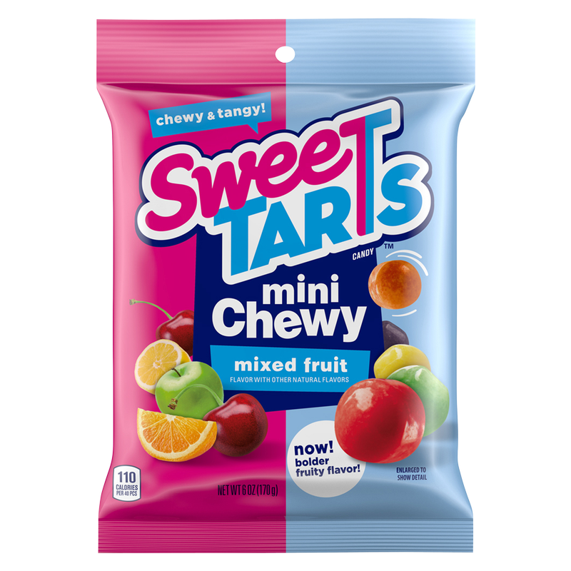 SweeTARTS Mini Chewy, Candy, Mixed Fruit, 6 oz