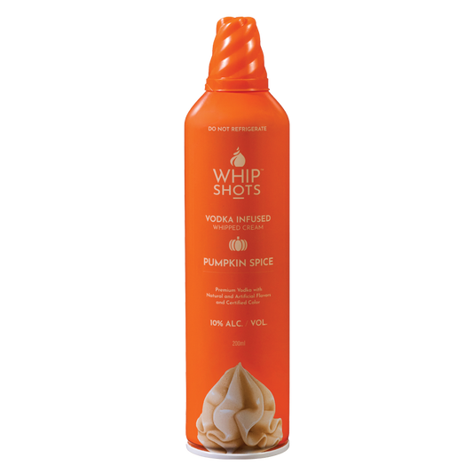 Whipshots Pumpkin Spice Vodka Infused Whipped Cream 200ml (20 Proof)