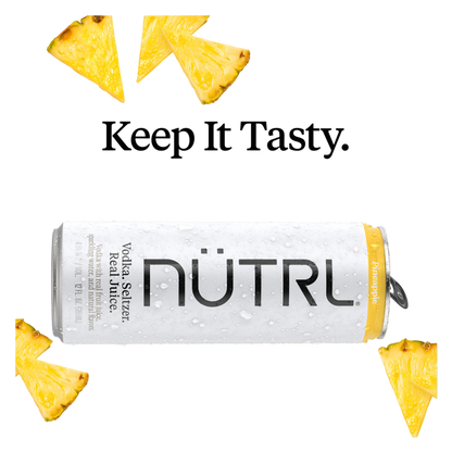 NUTRL Seltzer Pineapple Vodka Hard Seltzer 12oz Can 4.5% ABV