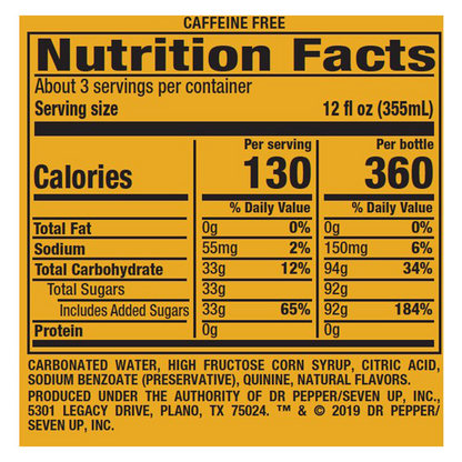 Schweppes Tonic 1L Btl