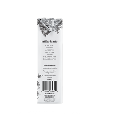 Milkadamia Organic Artisan Macadamia Milk 32oz Carton