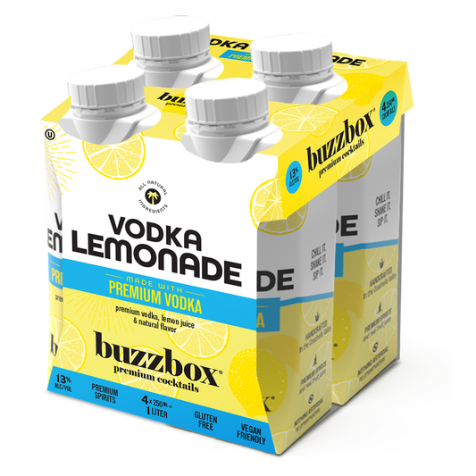 Buzzbox Vodka Lemon 4PK 250ml