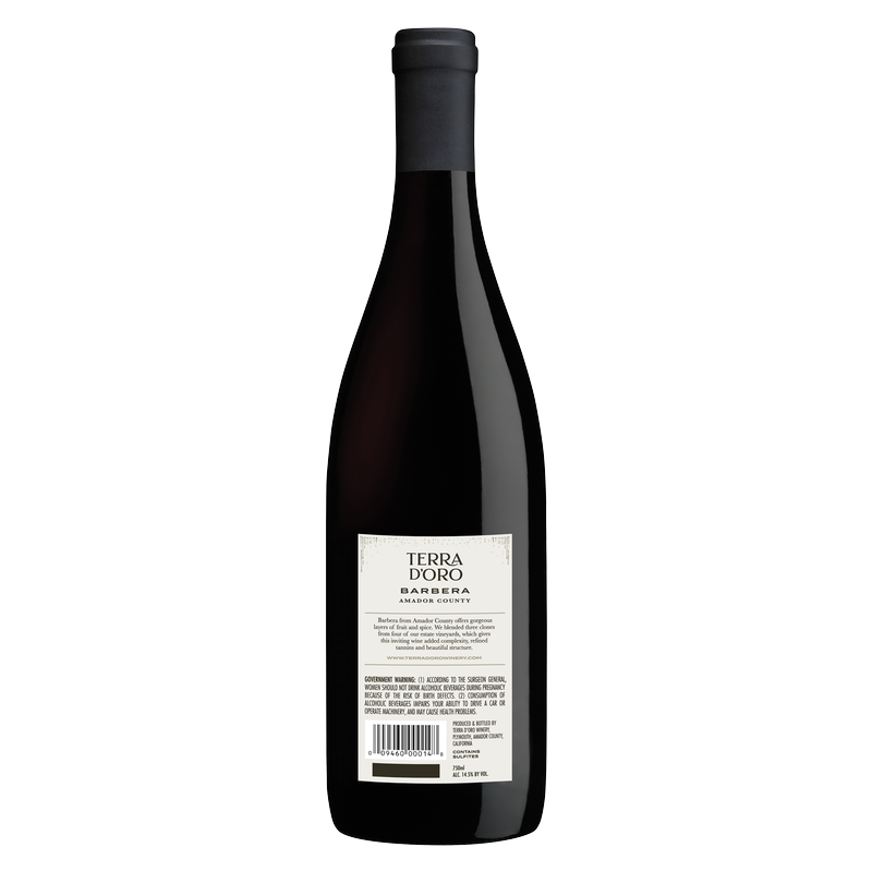 Terra d'Oro Barbera 750ml