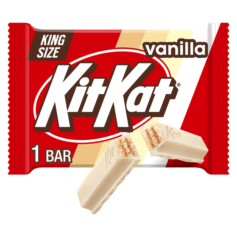 KIT KAT Crisp Wafers In Vanilla Flavored Creme King Size Bar, 3 oz