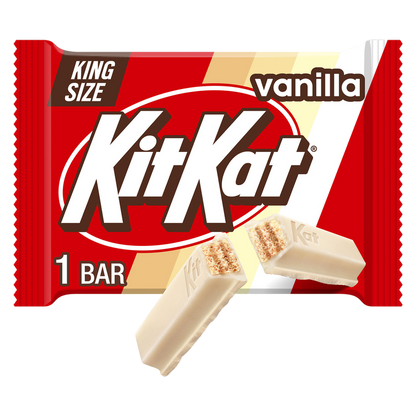 KIT KAT Crisp Wafers In Vanilla Flavored Creme King Size Bar, 3 oz