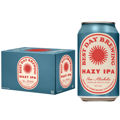 Best Day Hazy IPA Non-Alcoholic 6pk 12oz Can 0.0% ABV