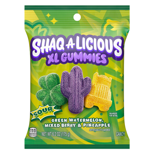 SHAQ-A-LICIOUS Sour Gummies, 6.2 oz