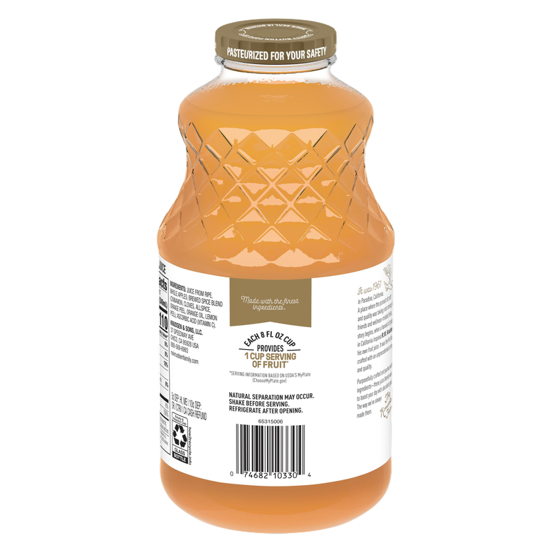 R.W. Knudsen Cider & Spice 32oz Glass Bottle