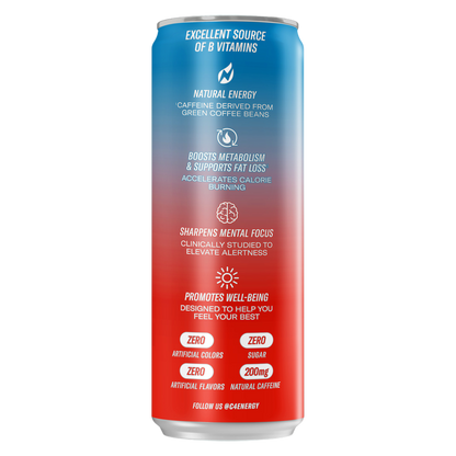 C4 Smart Energy Cherry Berry Lime 12oz Can