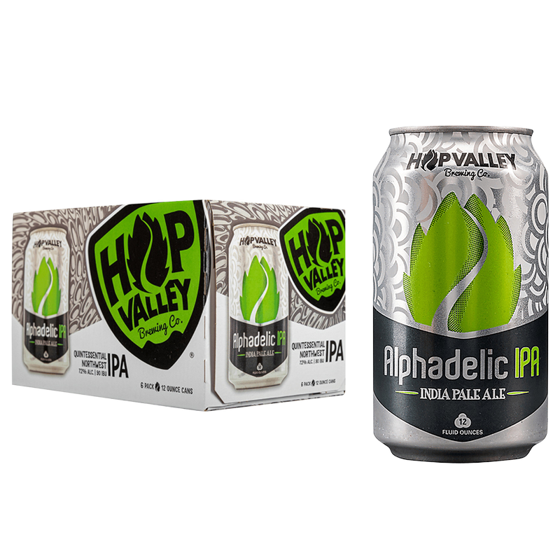 Hop Valley Alphadelic IPA 6pk 12oz Can