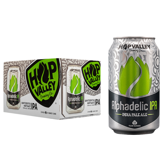 Hop Valley Alphadelic IPA 6pk 12oz Can
